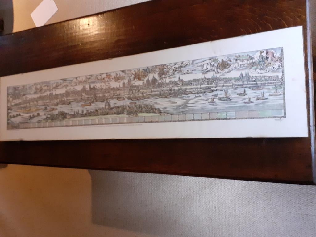 fotoglas met klemmen, Antiek en Kunst, Kunst | Etsen en Gravures, Ophalen