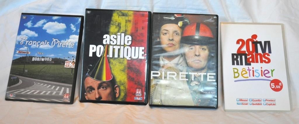 4 dvd 3  François pirette + 1 betisier rtl (x20436)CJ, Enlèvement ou Envoi, Utilisé, Programmes TV ou Sketchs