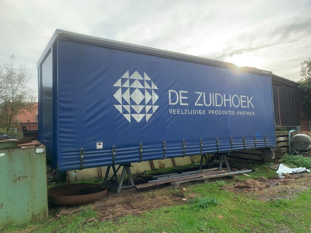 Container/Laadbak met zeil en klep te koop., Zakelijke goederen, Ophalen