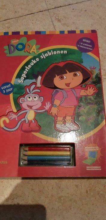 sjablonenboek van Dora, Kinderen en Baby's, Speelgoed | Educatief en Creatief, Gebruikt