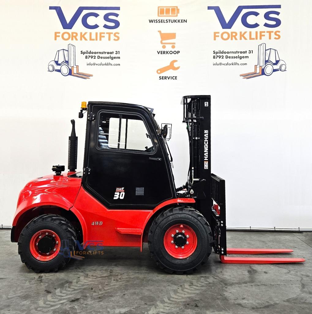 NIEUWE 4x4 heftruck 3 ton all terrein, 3000 à 4000 kg, Enlèvement, Diesel, Chariot élévateur