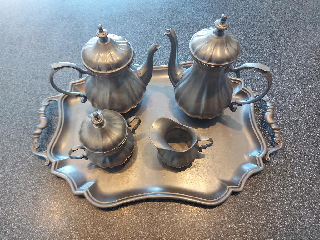 Tinnen tafeldecoratie, Antiek en Kunst, Antiek | Tin, Ophalen