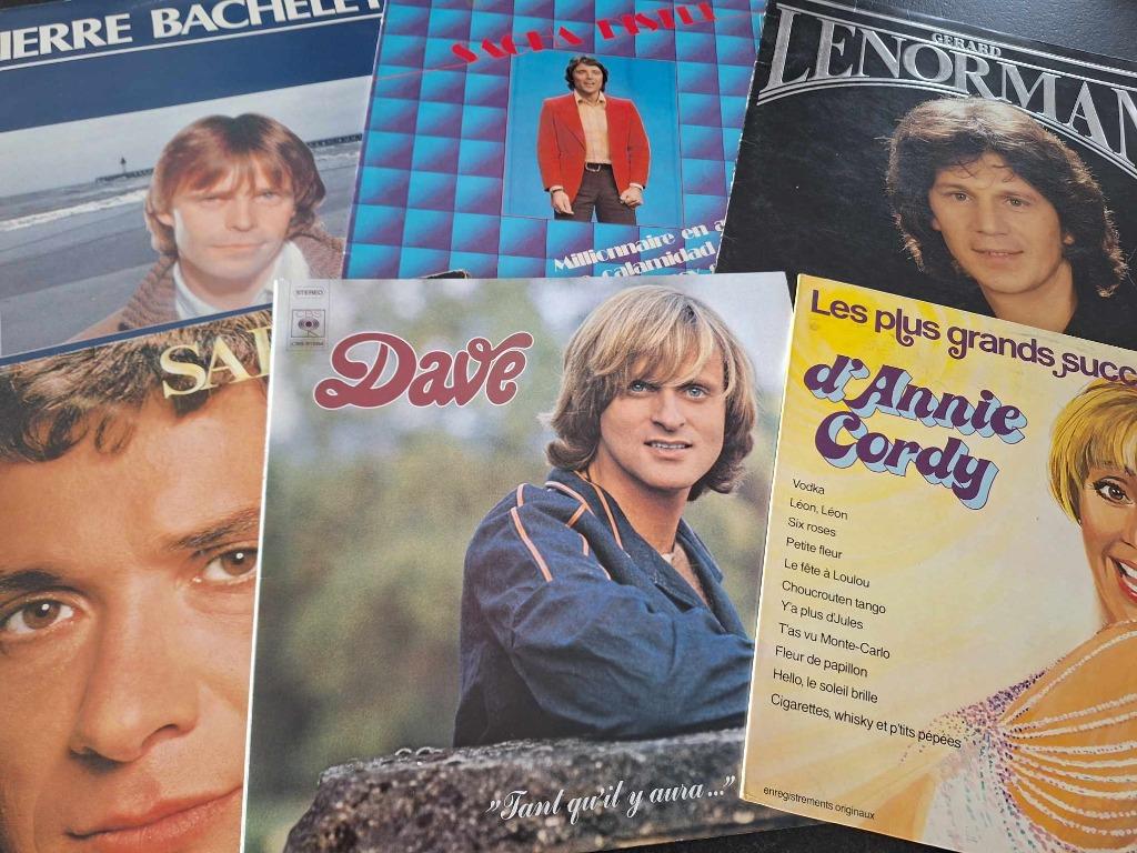 Lot 40 x Lp's Vinyl - Chanson Française 33" (A), Ophalen of Verzenden, Gebruikt, 12 inch