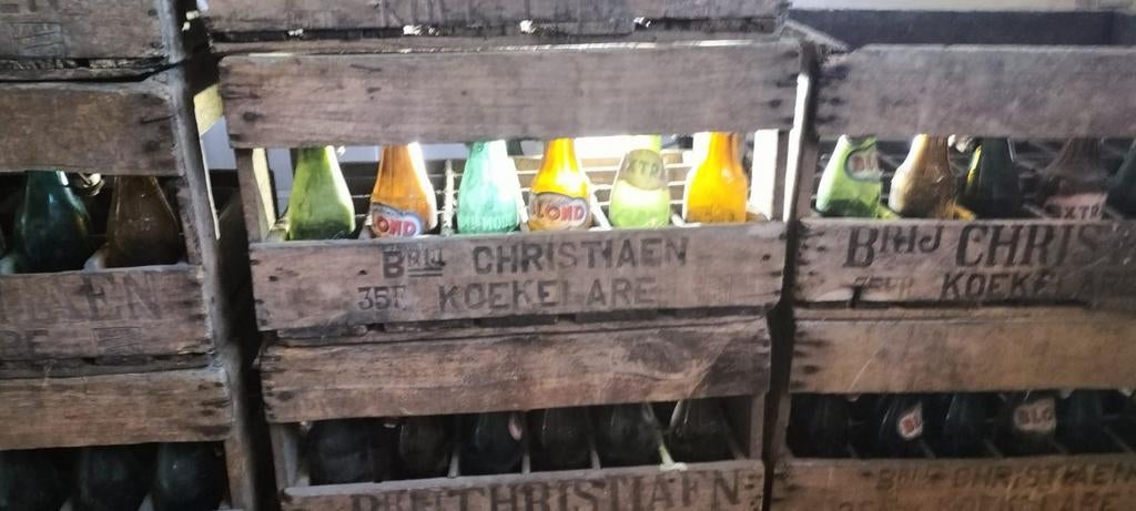 Anciens bacs à bière en bois Christiaen Koekelare, Collections, Enlèvement, Utilisé