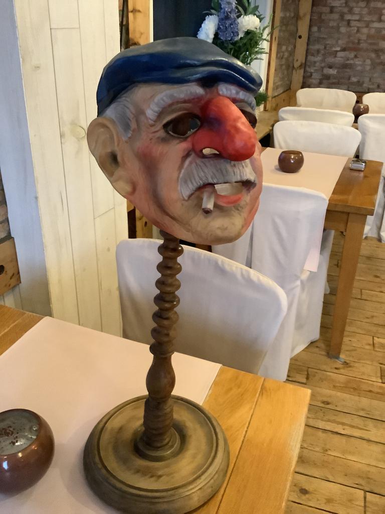 Oud carnaval masker jaren 50 !, Antiek en Kunst, Antiek | Overige Antiek, Ophalen