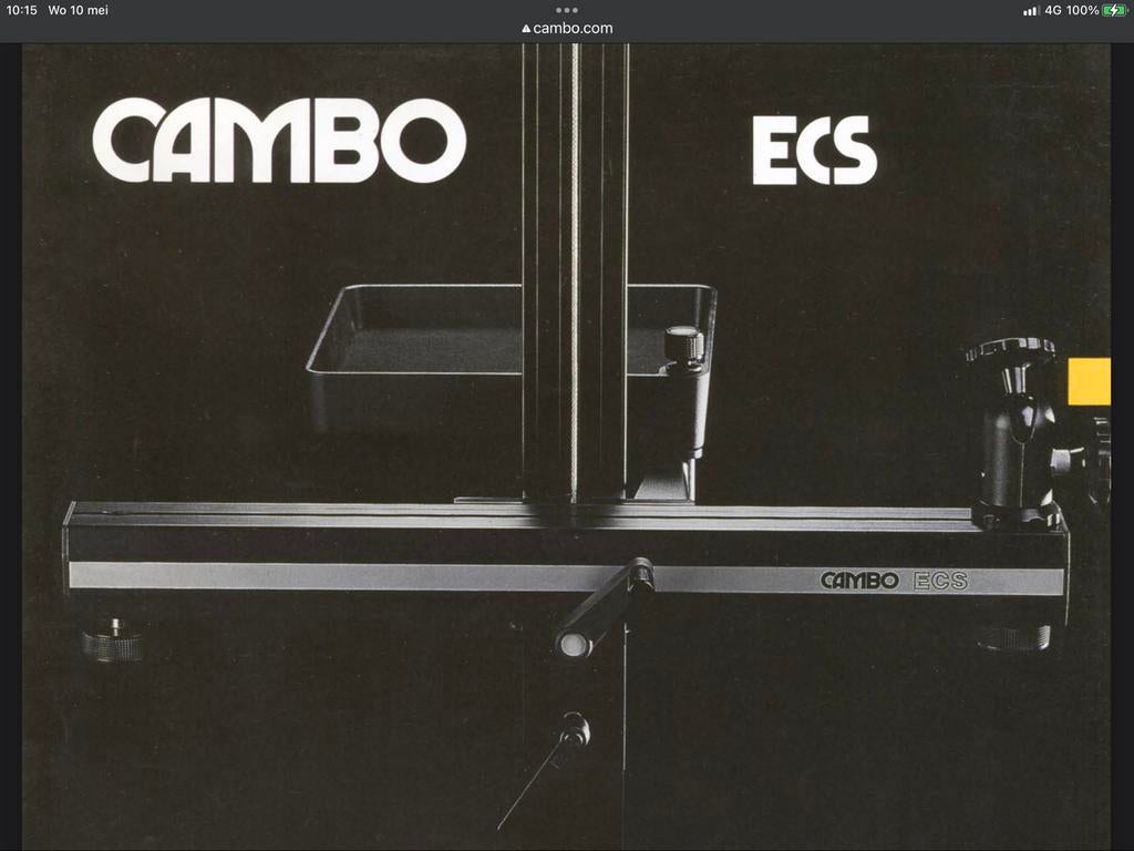 Cambo ECS studio-statief + Manfrotto #400 kop, Ophalen, Zo goed als nieuw, Statief of Scherm