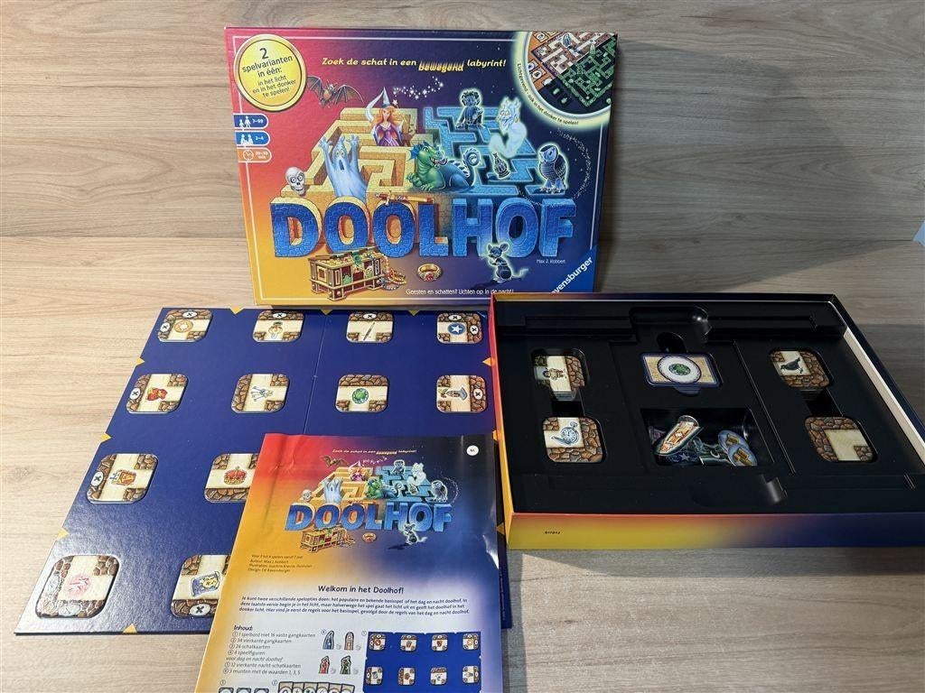 Doolhof met glow in the dark - s6702, Hobby en Vrije tijd, Gezelschapsspellen | Bordspellen, Verzenden, Zo goed als nieuw