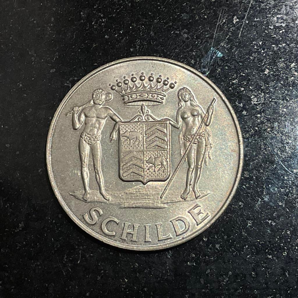 SCHILDE - belle médaille municipale - 1981, Timbres & Monnaies, Monnaies | Belgique, Enlèvement ou Envoi, Autre, Monnaie en vrac