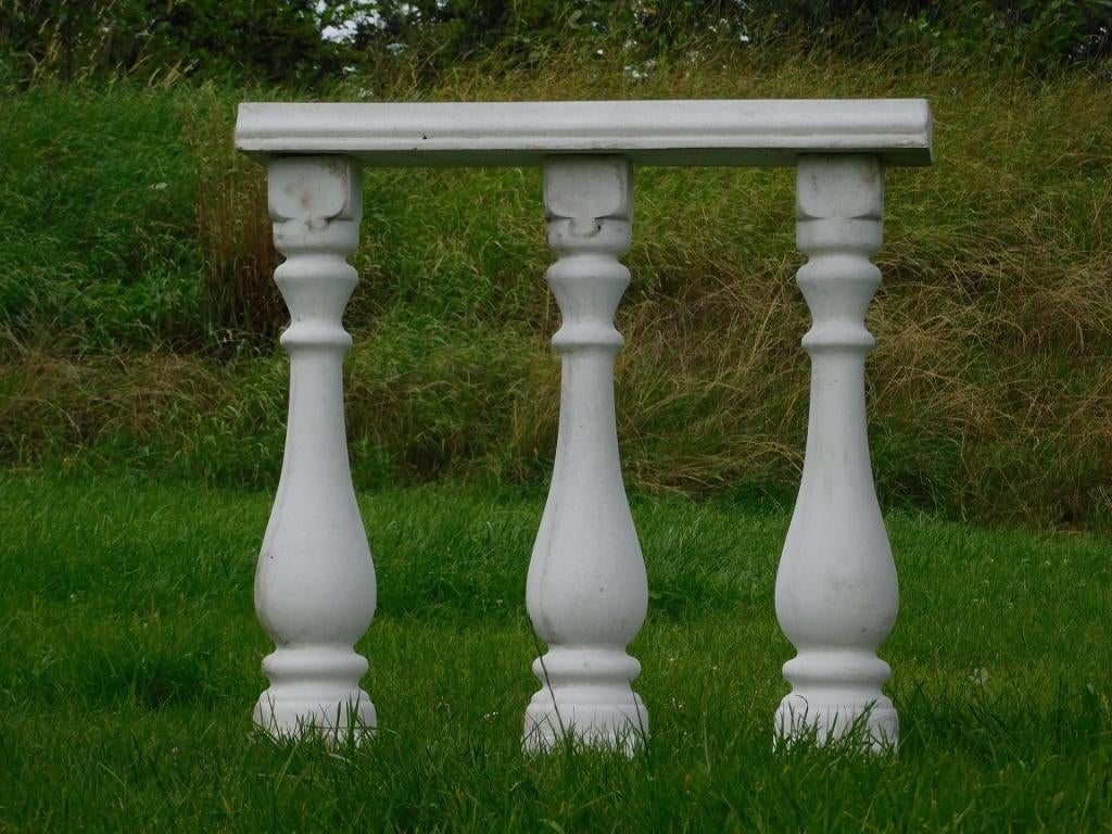 Set van 3 Balusterpalen met Venster – Voor Balkon of Tuin, Ophalen of Verzenden, Palen