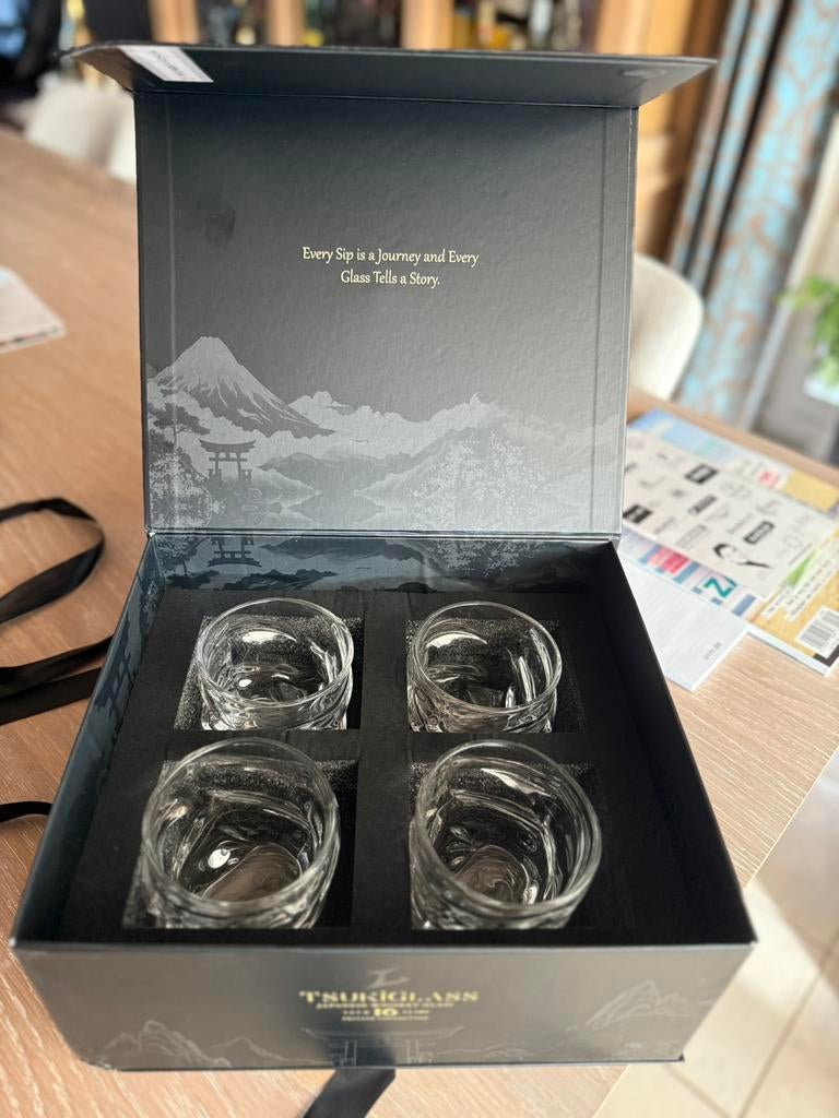 Whiskey glazen Tsukiglass japanese - doos per 4 stuks, Ophalen, Nieuw