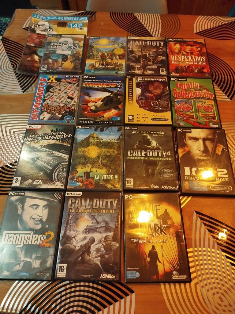 Lot de jeux pc (call of duty et autres) a petit prix