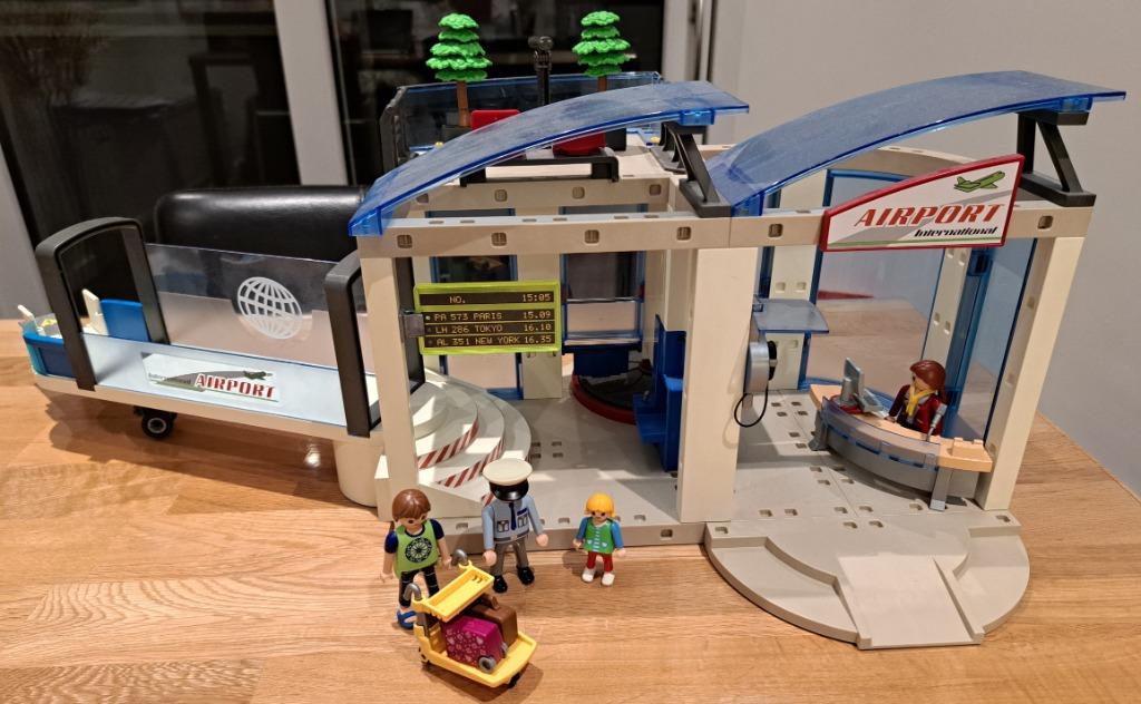 Playmobil Vliegtuig 4310 + luchthaven 4311 + extra sets, Enlèvement, Comme neuf, Playmobil en vrac