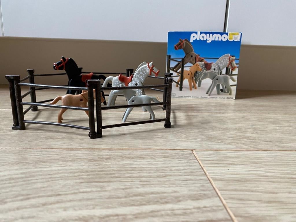 Playmobil 4 chevaux avec escrime numéro 3299, Enlèvement, Comme neuf, Ensemble complet