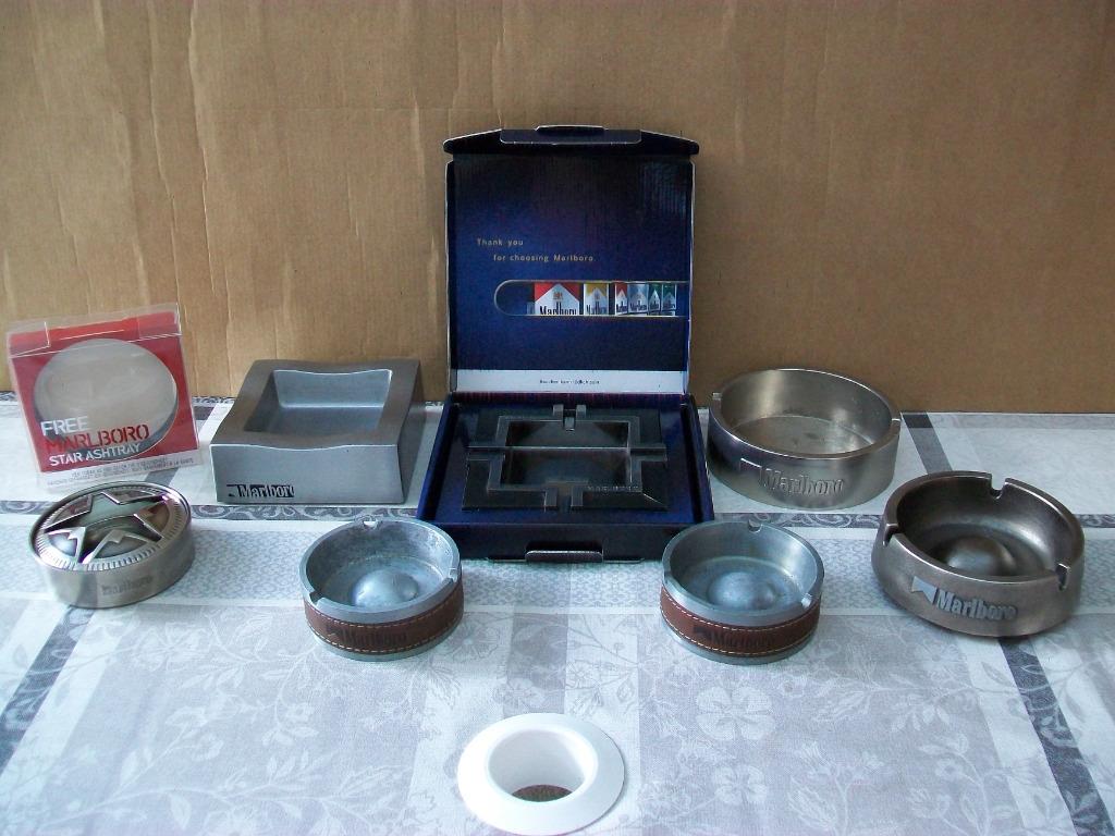 Asbak Marlboro, Asbakken, Cendrier, Ashtray, Retro, Vintage, Ophalen of Verzenden, Zo goed als nieuw, Asbak