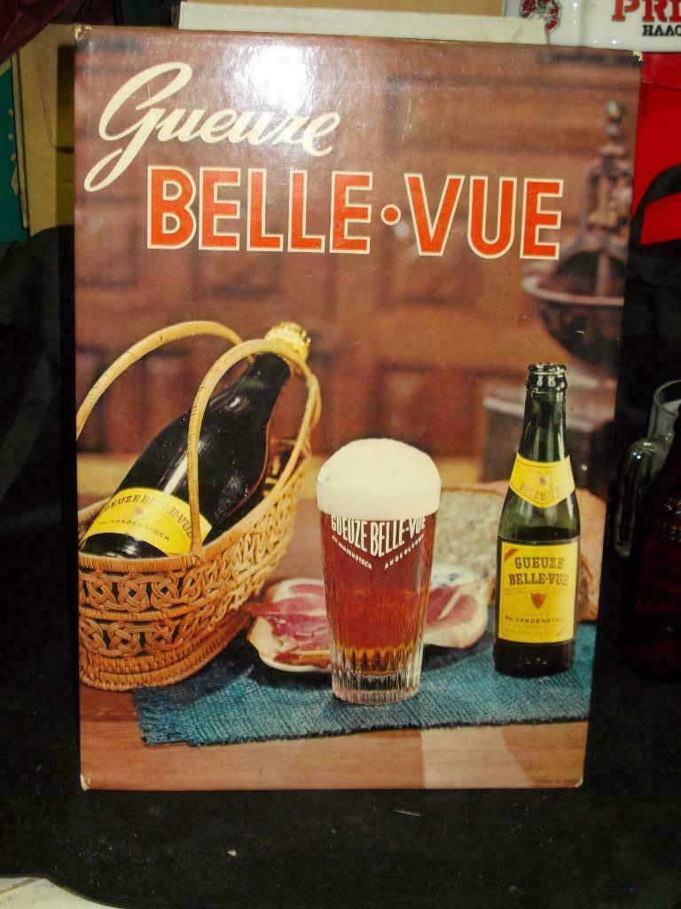 Beersign.Reclame In Karton.Gueuze.Geuze.Belle Vue, Enlèvement ou Envoi, Utilisé, Panneau publicitaire