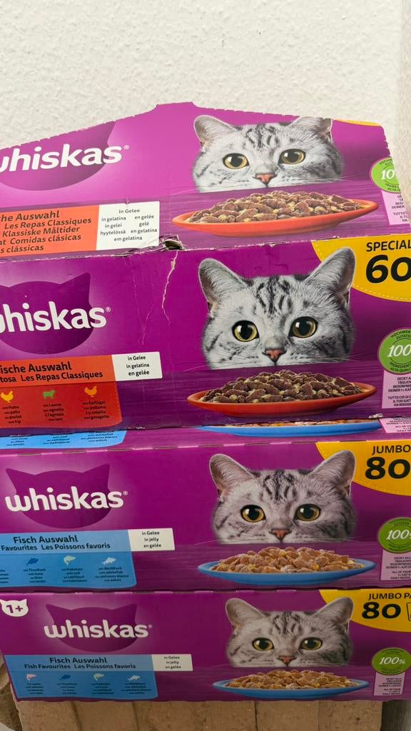 Whiskas kattenvoeding vis runds kip gevogelte, Dieren en Toebehoren, Ophalen, Kat