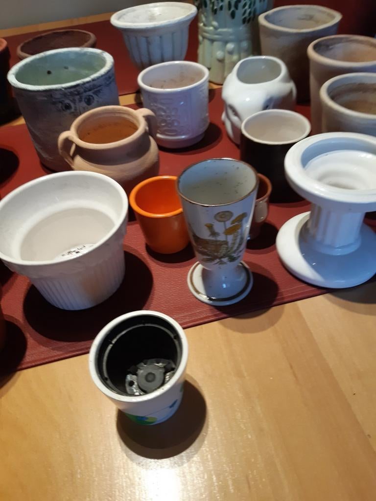 Lot bloempotten, Ophalen of Verzenden, Gebruikt