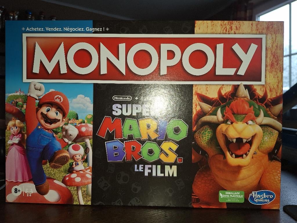 MONOPOLY SUPER MARIO BROS, DE NINTENDO-FILM, Vijf spelers of meer, Ophalen of Verzenden, Gebruikt, Hasbro