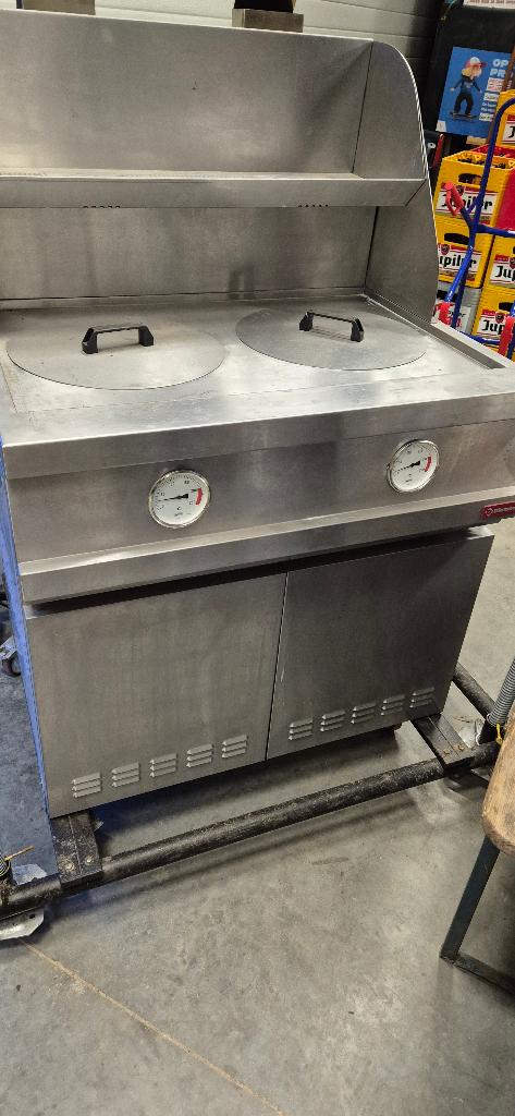 Diamond friteuse op wielen (2x13L heavy duty), Enlèvement, Utilisé, Cuisinière, Friteuse et Grils