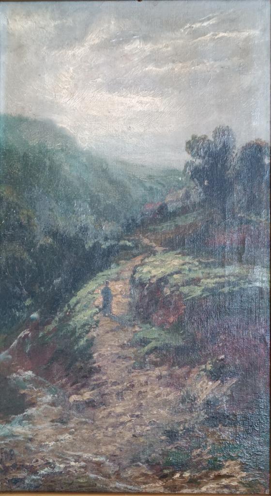 FDB: Landschap ca. 1900 (O/Dn 34,5 x 50 cm), Enlèvement ou Envoi