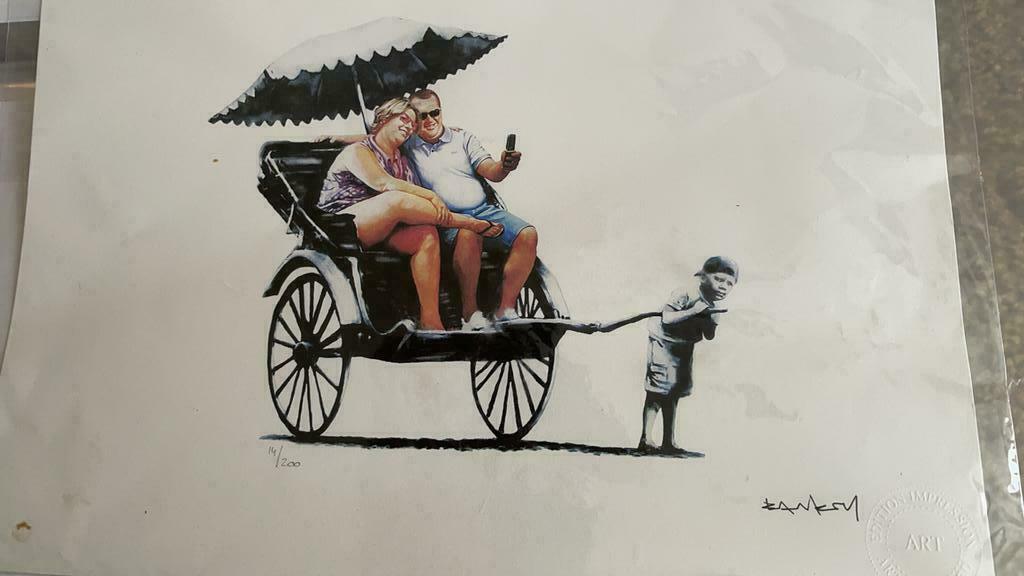 Banksy avec certificat, Antiquités & Art, Enlèvement ou Envoi