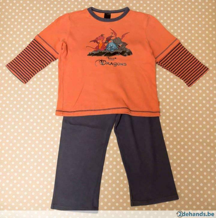 Winterpyjama Schiesser, mt 2Y/98, Enlèvement ou Envoi, Utilisé, Garçon, Vêtements de nuit ou Sous-vêtements