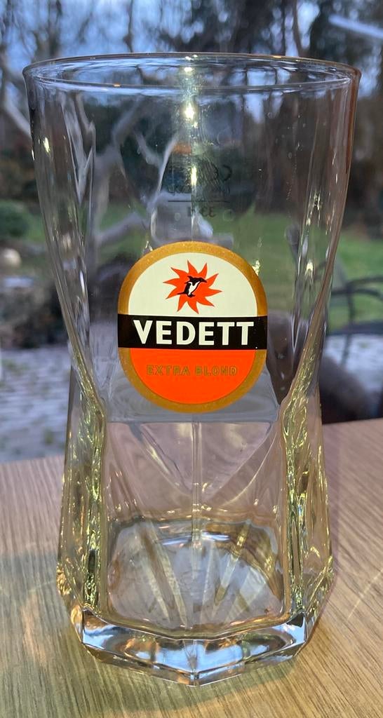 Vedett glas, Ophalen of Verzenden, Zo goed als nieuw