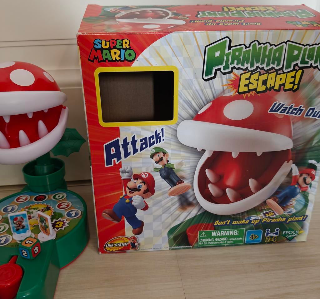 Jeu de société Nintendo Super Mario Piranha Plant Escape, Enlèvement ou Envoi, Comme neuf