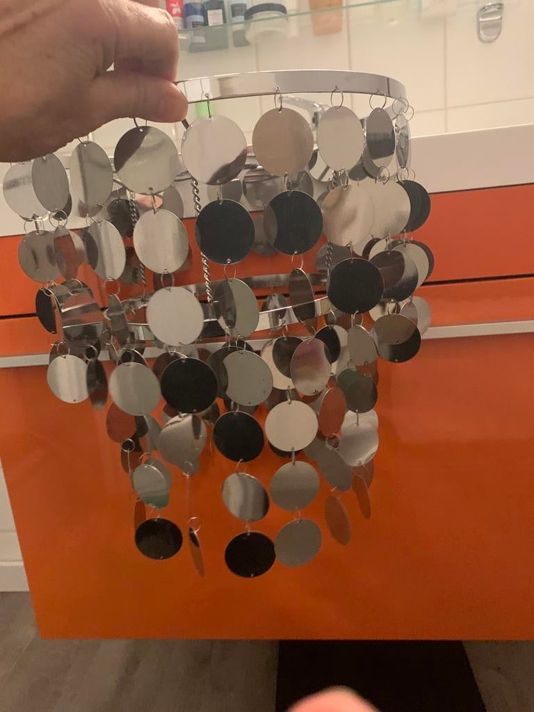 Hanglamp Verner Panton stijl, Huis en Inrichting, Ophalen of Verzenden, Zo goed als nieuw, Metaal, Vintage