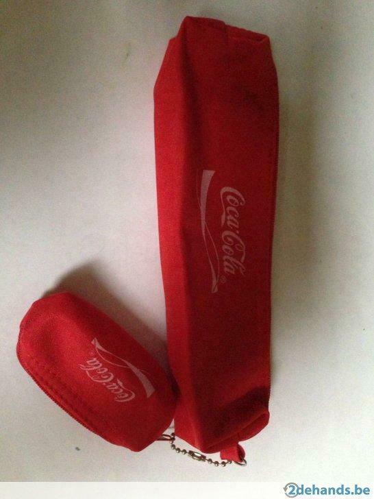 Coca-cola pennenzak met bijhorend klein zakje, Verzamelen, Nieuw