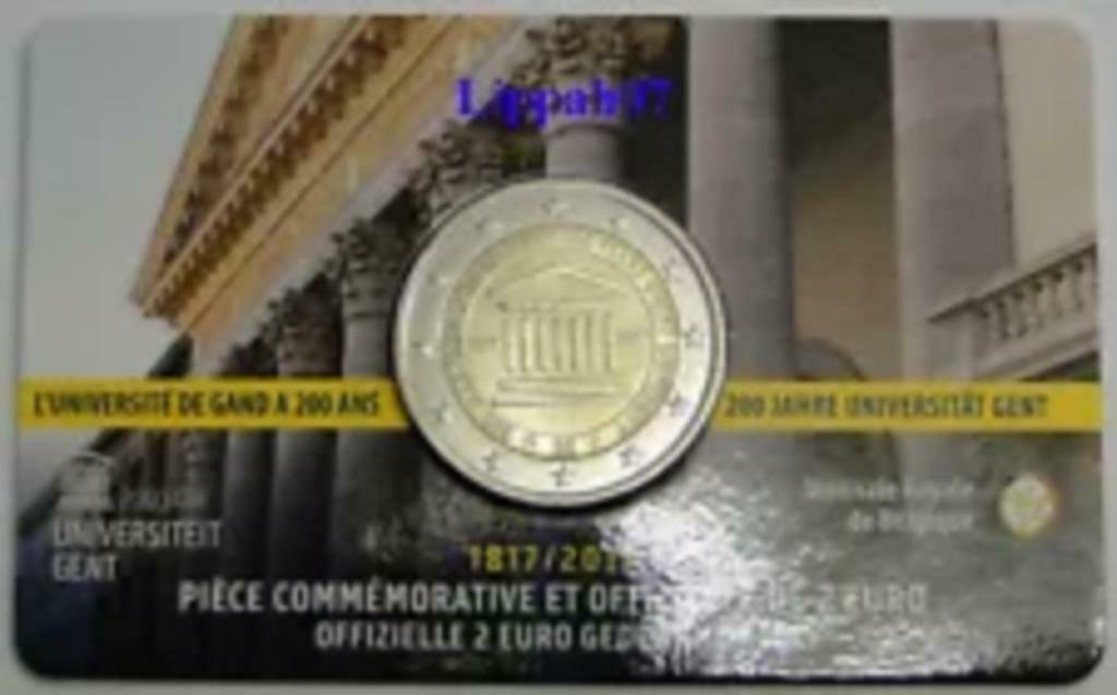2 Euromunt Sp. uitgave 2017 Unie. Gent, Postzegels en Munten, Ophalen of Verzenden, België, Losse munt