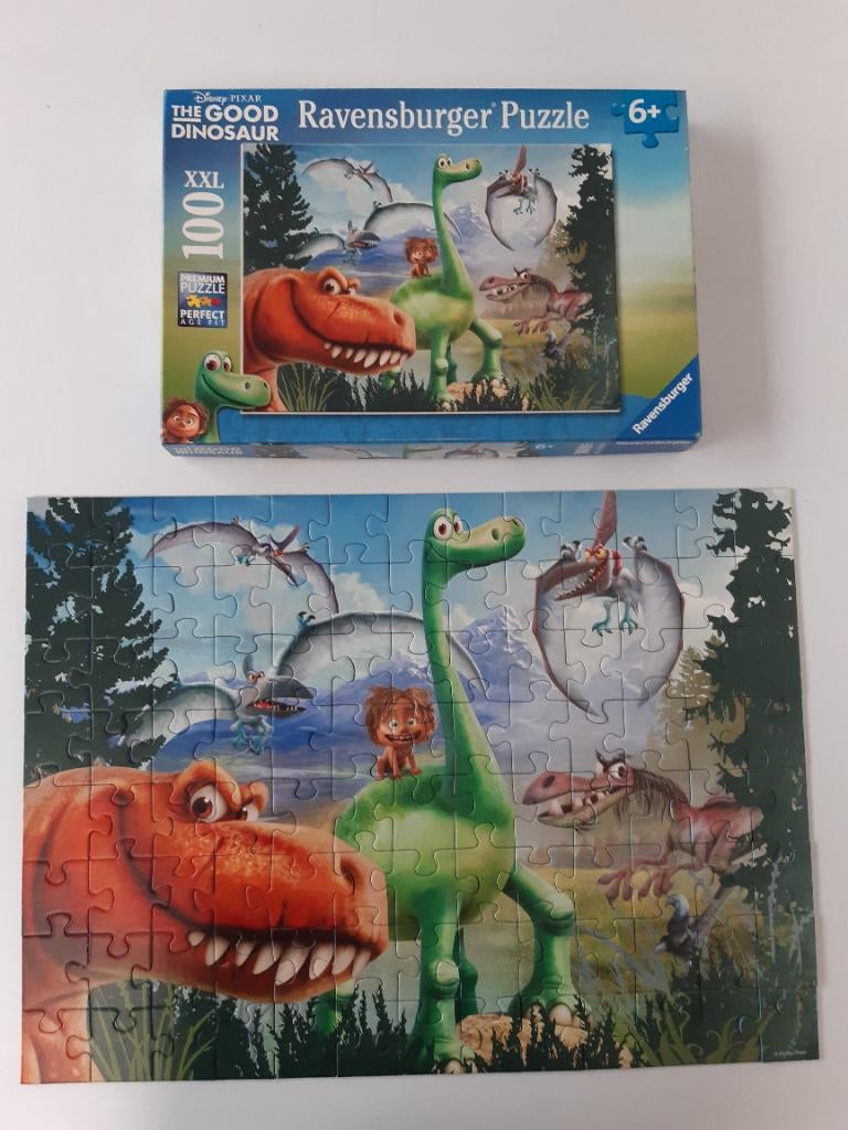 Puzzel ravensburger the good dinosaur 100xl, Kinderen en Baby's, Ophalen of Verzenden, Meer dan 50 stukjes, Zo goed als nieuw