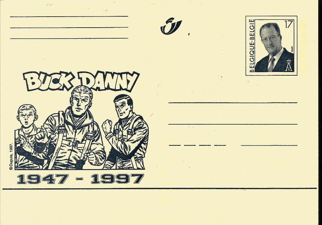 België 1997-Gele briefkaart Buck Danny, Ophalen of Verzenden, Zonder stempel, Postfris, Postfris