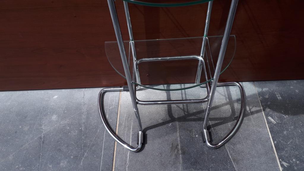 Open rek volledig zwaar messing chroom met veiligheidsglas., Ophalen