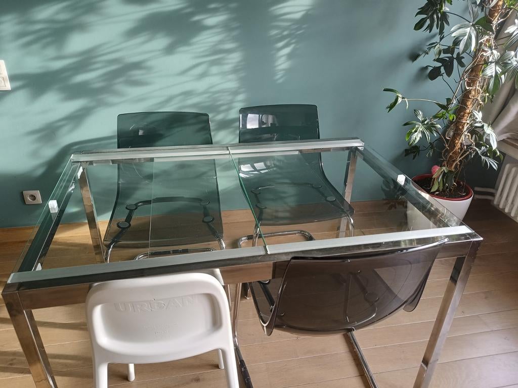 Tafel uitschuifbaar en 4 stoelen, Enlèvement