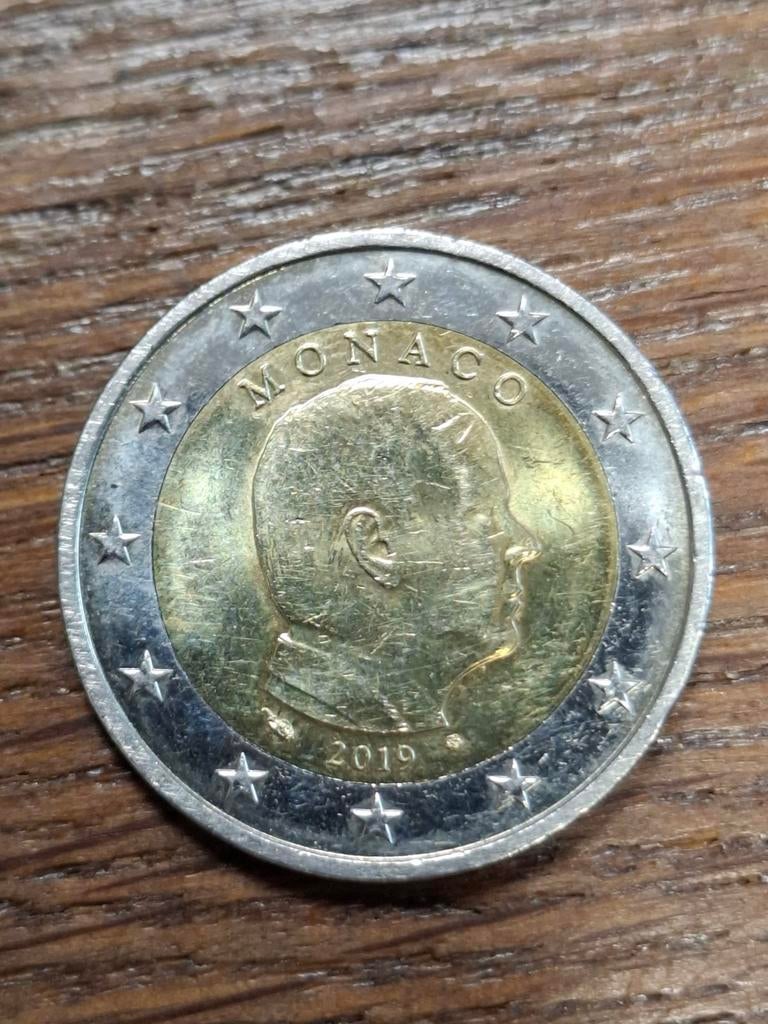 Monaco : twee euromunt 2019, Postzegels en Munten, Munten | Europa | Euromunten, Verzenden, Monaco