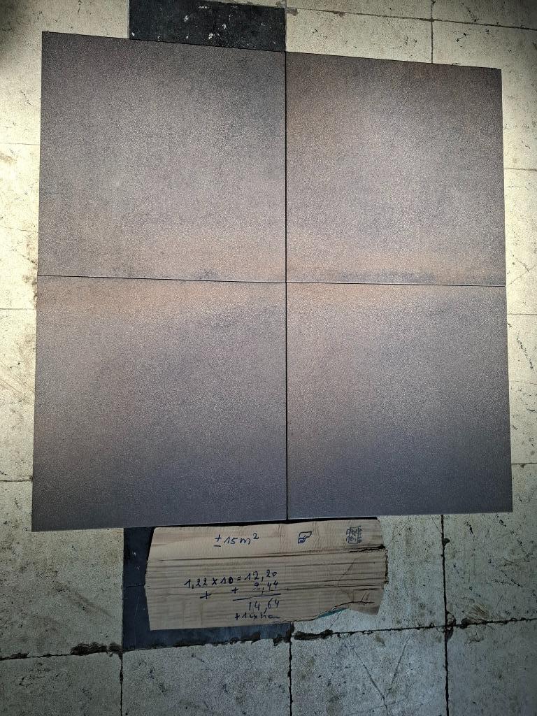 Industtiele Roestlook Keramische tegel - 45x45 cm - ca.15m², Ophalen, 40 tot 60 cm, 40 tot 60 cm, Keramiek