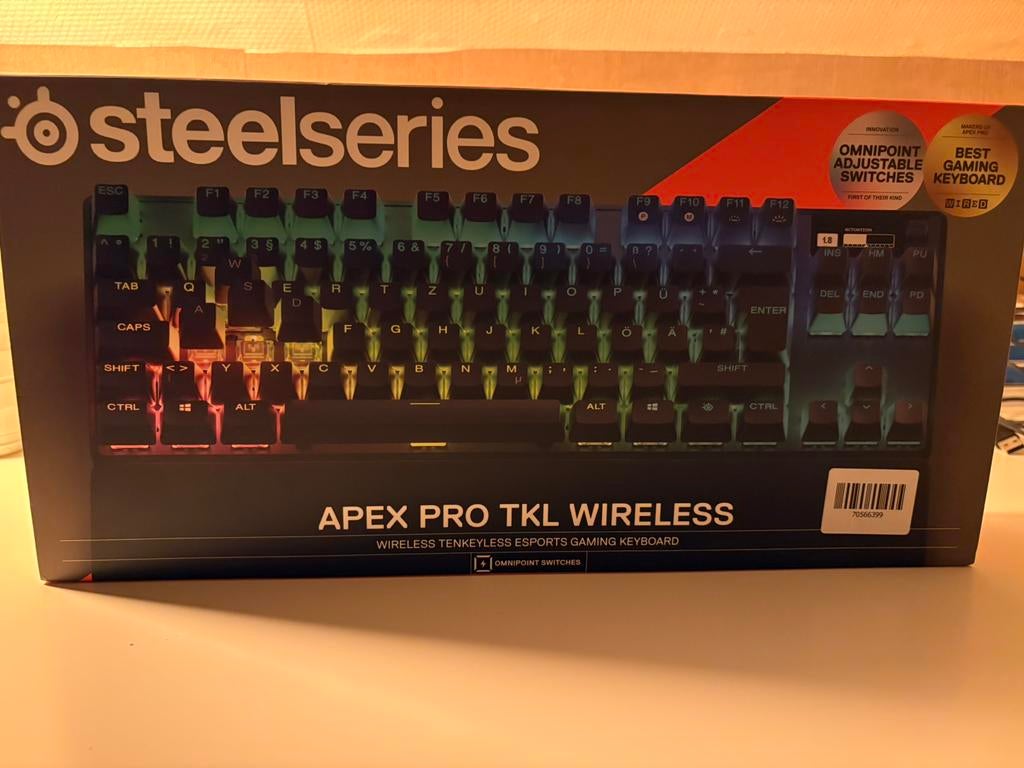 Steelseries APEX PRO TKL, Informatique & Logiciels, Enlèvement, Azerty, Filaire, Steelseries