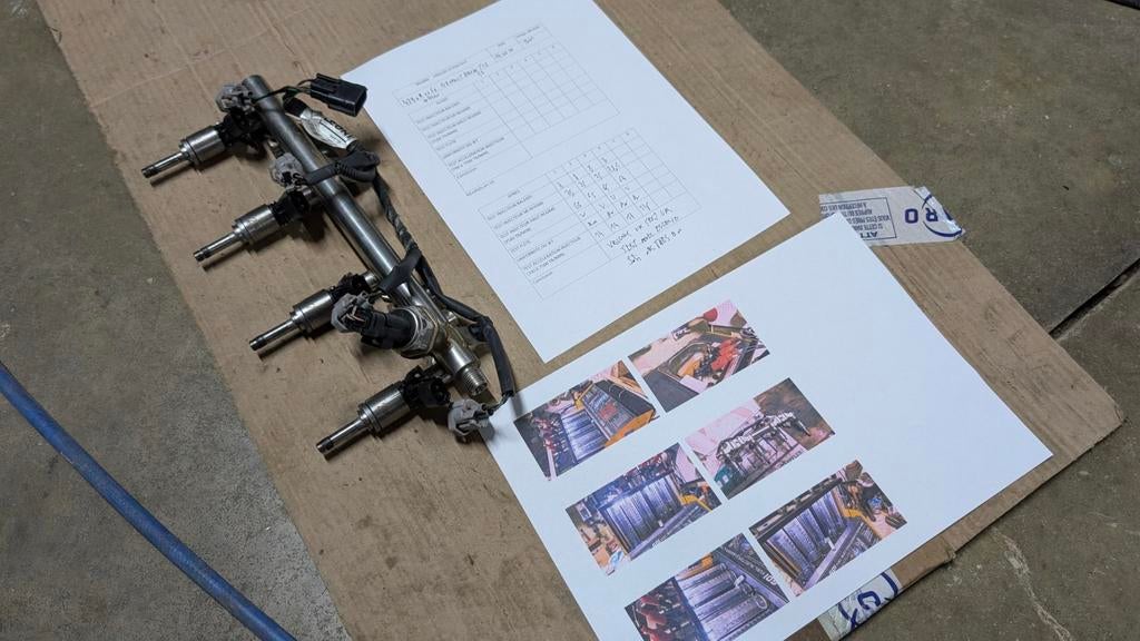 4350R0060 4 Injecteurs 1,2 tce  nettoyés au ultrason rampe, Enlèvement ou Envoi, Renault