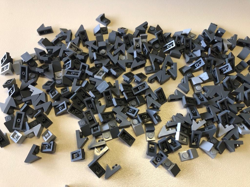 Lego slope with cutout Grijs 219 stuks / 271-5, Ophalen of Verzenden, Gebruikt, Losse stenen, Lego