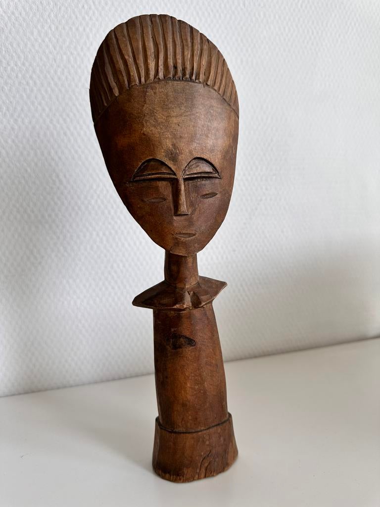 Ashanti Aquaba beeldje collectie antropoloog 1920-1930, Antiek en Kunst, Kunst | Niet-Westerse kunst, Ophalen of Verzenden