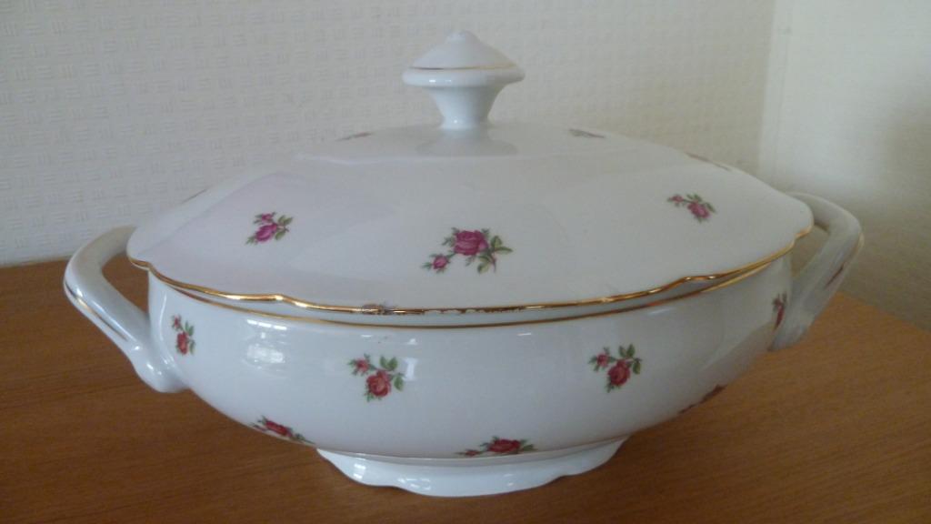 Vintage  Soepterrine MSB Tsjechoslowakije * Bloemen, Ophalen of Verzenden