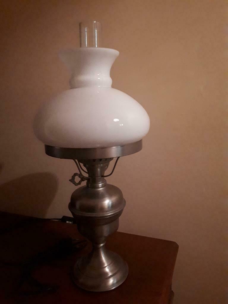 Tinnen lampadaire, Antiek en Kunst, Ophalen
