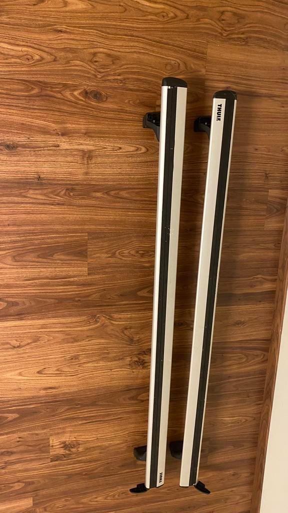 Dakdragers Thule Wing Bar + Thule rapid system 753 dakdrager, Enlèvement, Comme neuf