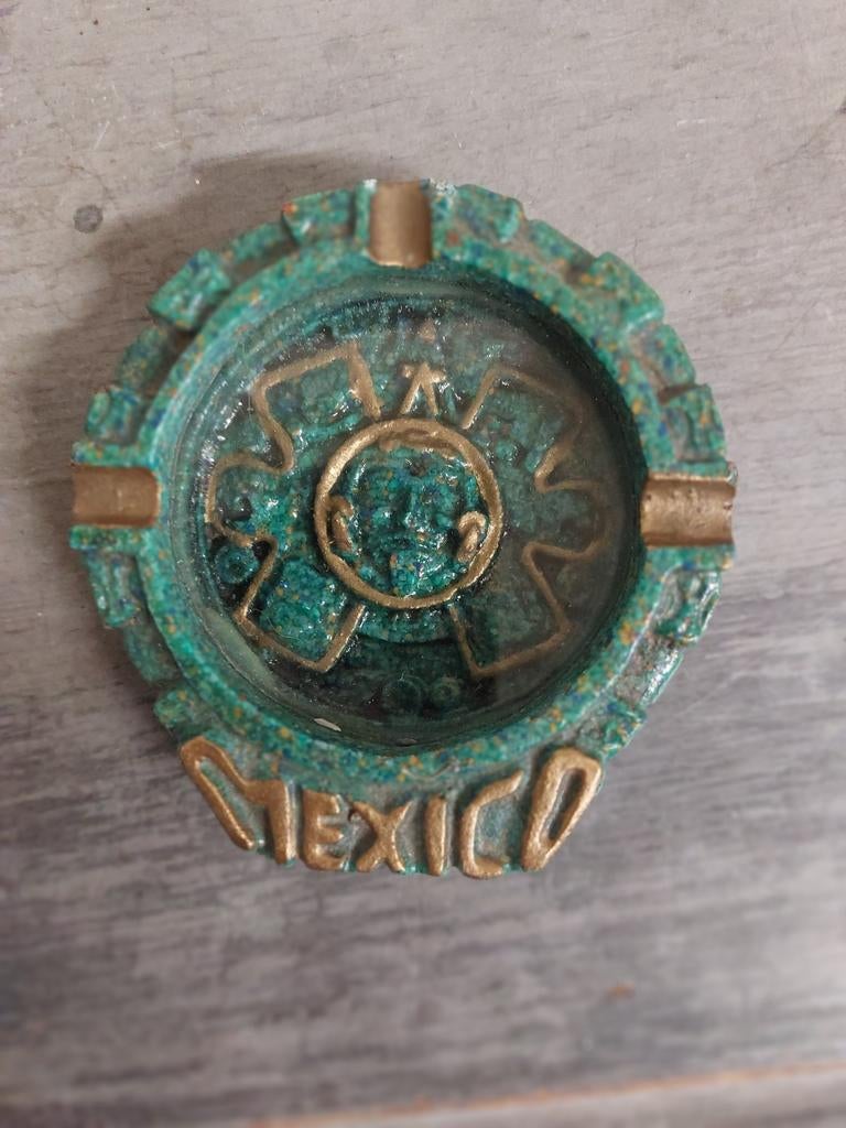 Vide-poches ou cendrier-malachite