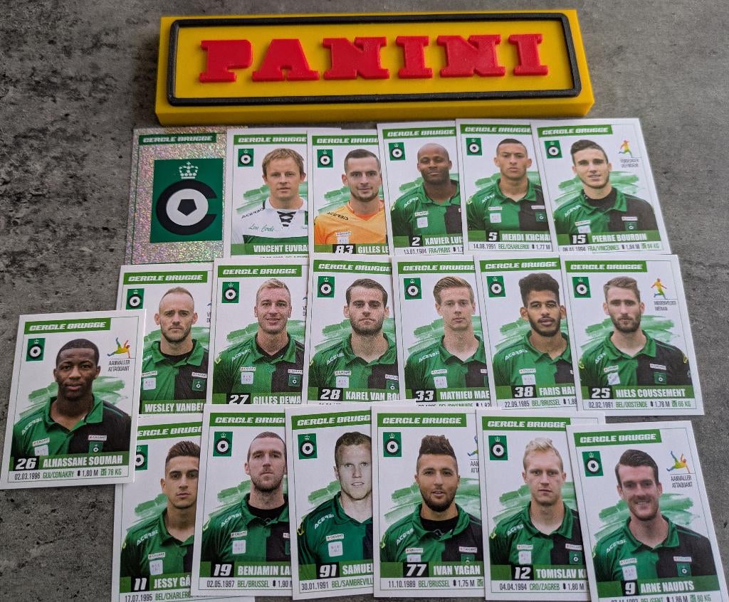 Panini FOOTBALL 2017 19 STICKERS CERCLE BRUGGE  VOETBAL, Hobby en Vrije tijd, Stickers en Plaatjes, Nieuw, Ophalen of Verzenden