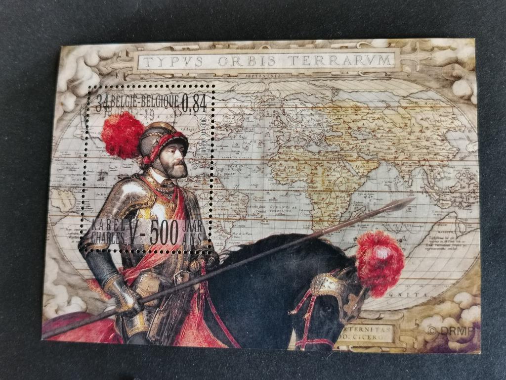 Belgie 2000 - Karel V - BLOK, Postzegels en Munten, Ophalen of Verzenden, Gestempeld