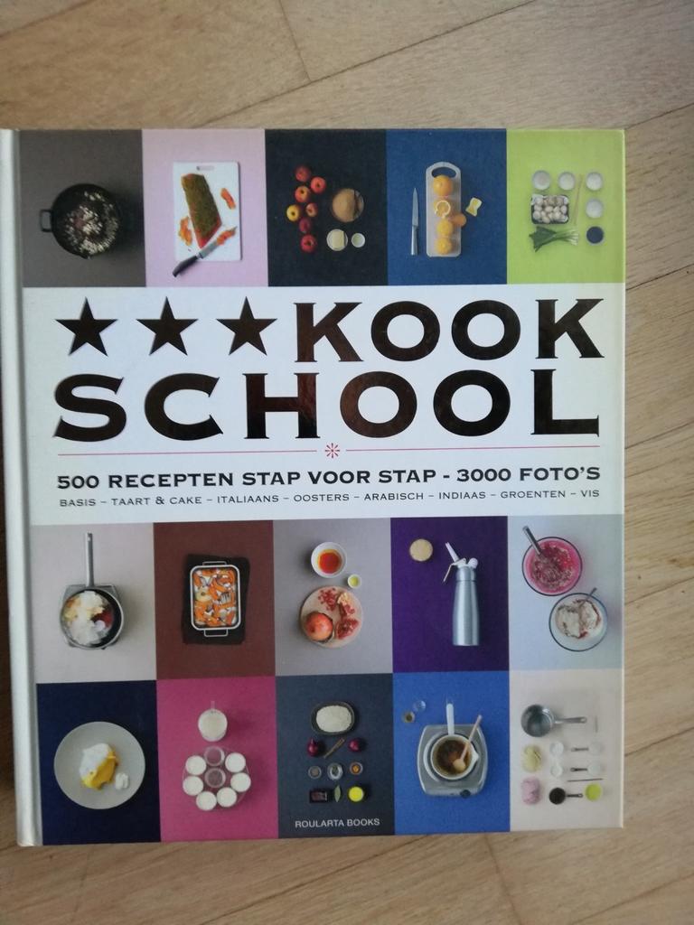 Kookboek Kookschool, 500 recepten, 3000 foto's, Ophalen, Zo goed als nieuw