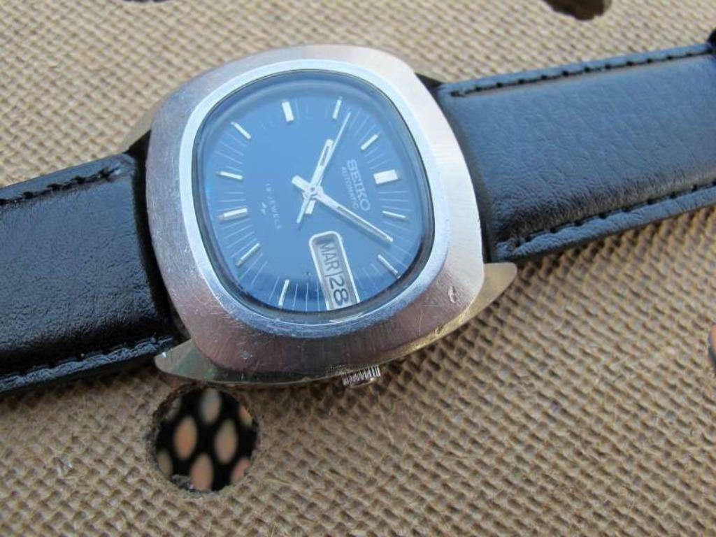 SS Seiko 5 automaat 19 jewels 7006-5000 DD 1973 nagezien, Handtassen en Accessoires, Horloges | Heren, Seiko, Staal, Polshorloge