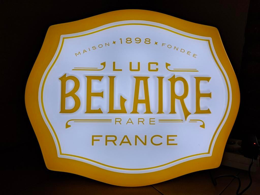 Lichtreclame Luc Belaire Champagne, Ophalen of Verzenden, Nieuw, Lichtbak of (neon) lamp